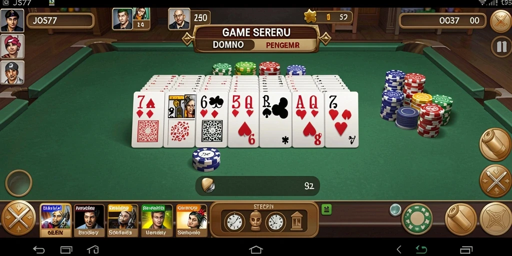 Tampilan gameplay seru dalam JOS77 yang menarik.