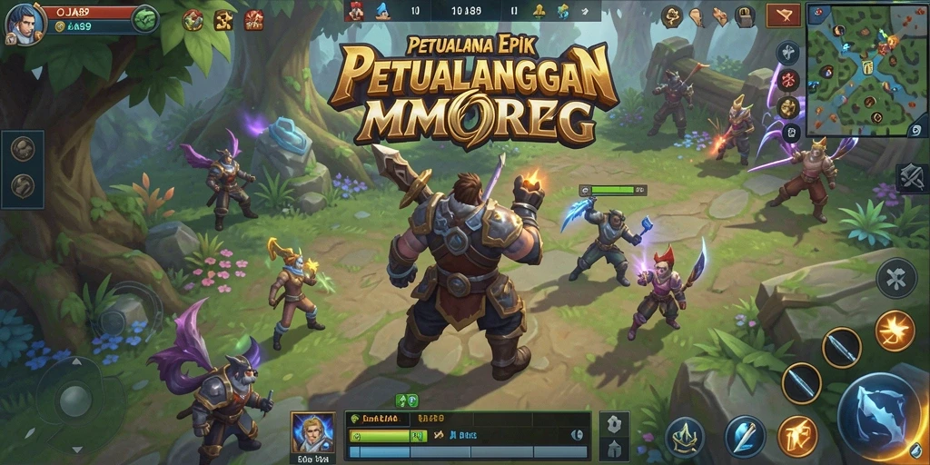 Skrinsut gameplay OJA89 menampilkan pertarungan epik dan eksplorasi dunia fantastis.