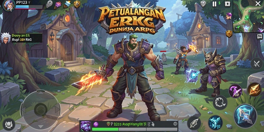 Gameplay ARPG yang menarik dan penuh aksi dalam PP123.