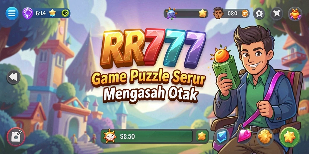 Tampilan gameplay RR777 dengan level teka-teki yang menarik.