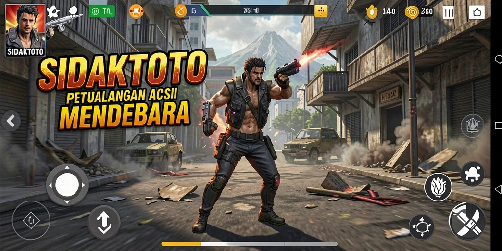 Tampilan gameplay aksi yang mendebarkan dari SIDAKTOTO.