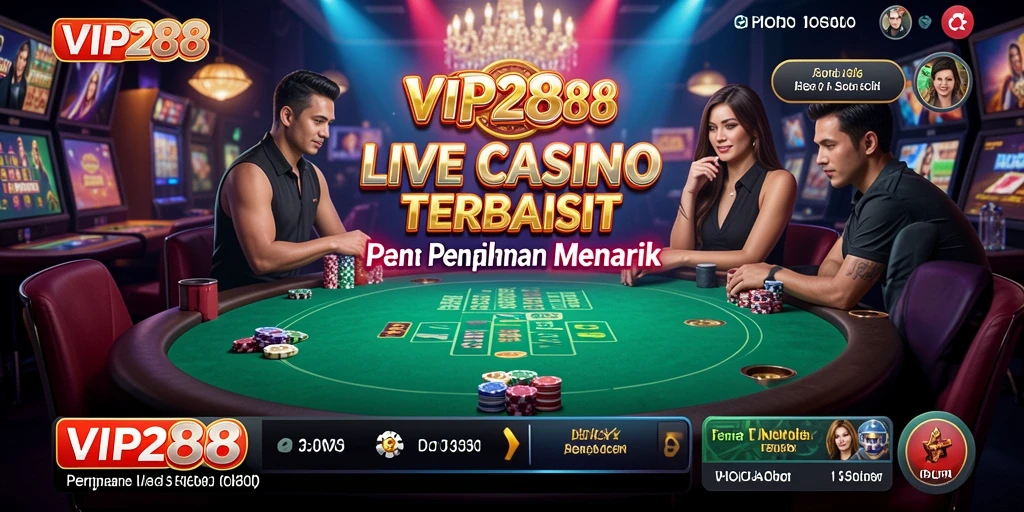 Gameplay Live Casino yang menarik dan interaktif di VIP288.